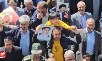 راهپیمایی روز قدس در خلیل‌آباد