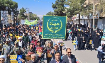 راهپیمایی باشکوه مردم تربت‌جام در روز قدس