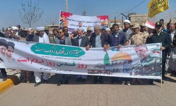 راهپیمایی باشکوه مردم تربت‌جام در روز قدس