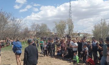 برگزاری مسابقات کشتی باچوخه‌ در روستای کوه‌سخت نیشابور