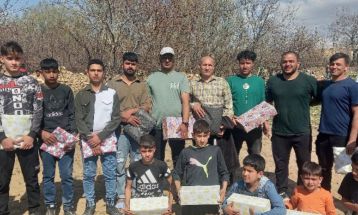 برگزاری مسابقات کشتی باچوخه‌ در روستای کوه‌سخت نیشابور