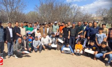 برگزاری مسابقات کشتی باچوخه‌ در روستای کوه‌سخت نیشابور