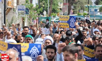 راهپیمایی جمعه خشم در گناباد برگزار شد
