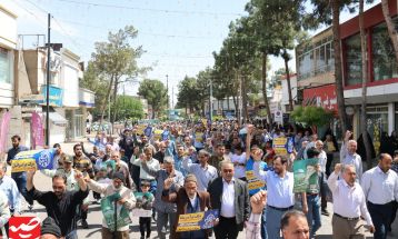 راهپیمایی جمعه خشم در گناباد برگزار شد
