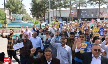 راهپیمایی جمعه خشم در گناباد برگزار شد