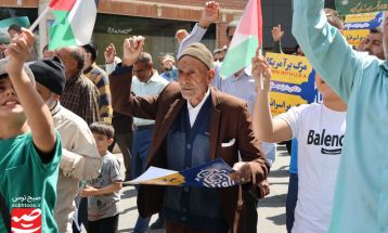 راهپیمایی جمعه خشم در گناباد برگزار شد