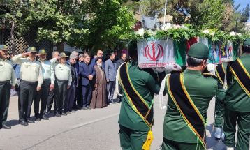تشییع پیکر مطهر شهید مرشدلو در نیشابور