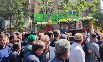 تشییع پیکر مطهر شهید مرشدلو در نیشابور