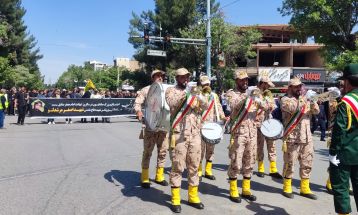 تشییع پیکر مطهر شهید مرشدلو در نیشابور