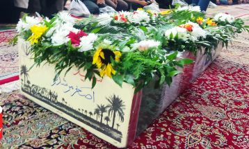 تشییع پیکر مطهر شهید مرشدلو در نیشابور