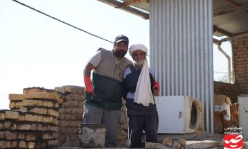 جهادگران بسیجی در روستای گرماب